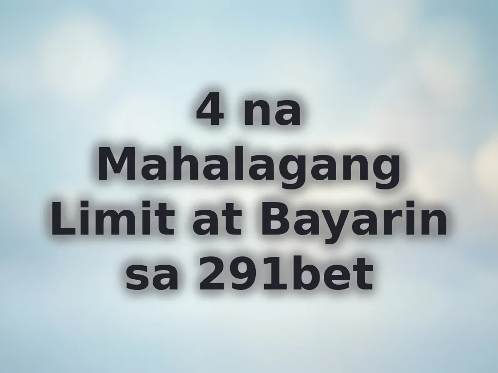 Betting limits guide